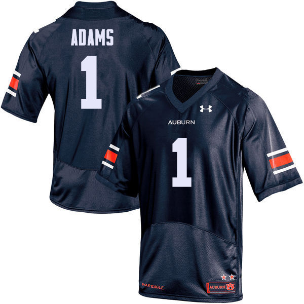 Auburn Tigers Men's Montravius Adams #1 Navy Under Armour Stitched College NCAA Authentic Football Jersey EVF3474RR